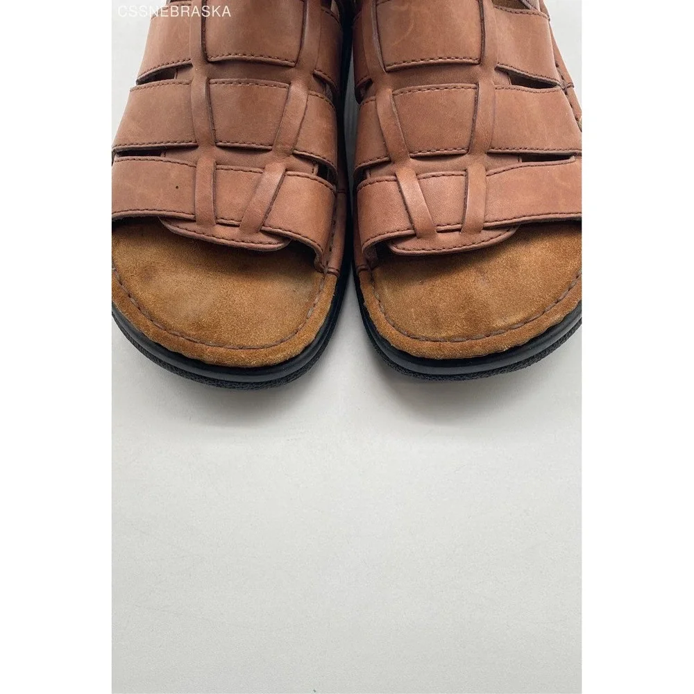 Canyon River Brawn Mens Vintage Leather‎ Sandals - Size 10D